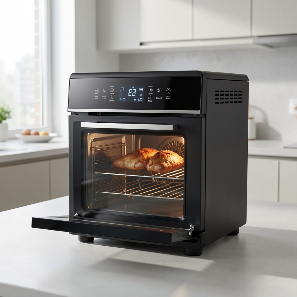 Friteuză cu aer cald Philips 5000 Series XL HD9280/90 neagră cu afișaj digital și coș 6.2L
